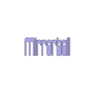 a black background with the word mirrorball on it
